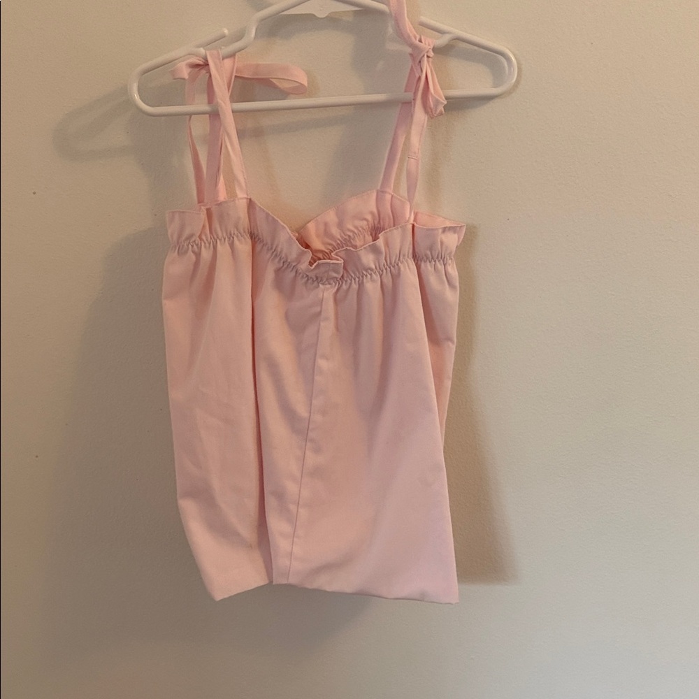 TBBC - size 5 - Pink Sleeveless Top with Tie Straps